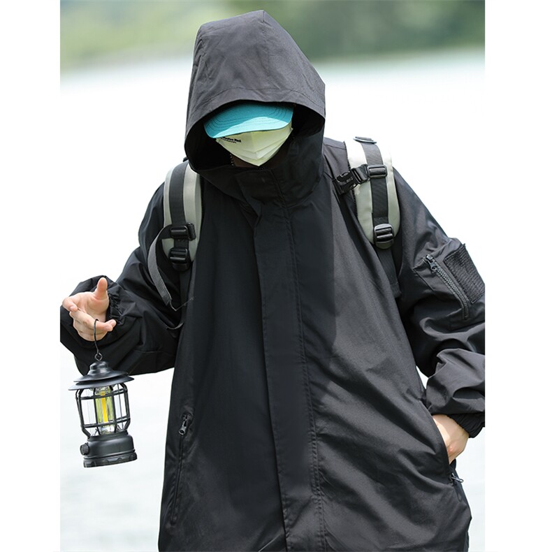 JK601-P75户外防水冲锋衣初秋夹克衫外套爬山衣服M-5XL,男装夹克,电商B327