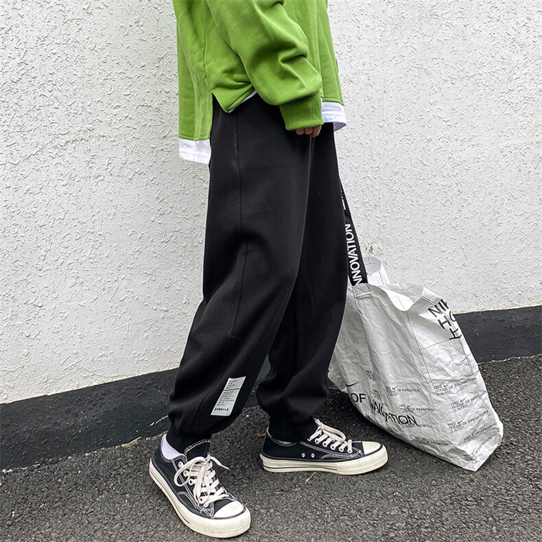 K12045-P40秋季束脚直筒运动裤男大码宽松休闲卫裤哈伦裤,男装休闲裤,电商A040