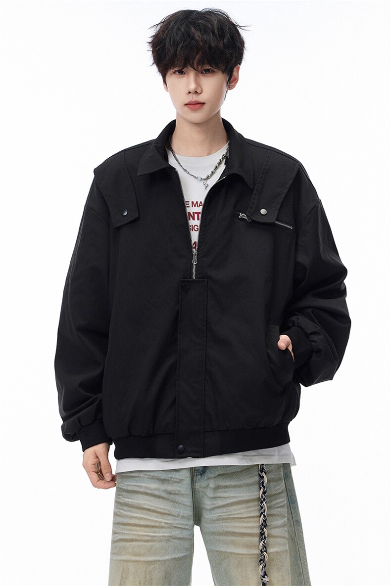 秋季夹克男宽松飞行服外套棒球服D329-QM204-P90-控138,男装夹克,电商D329