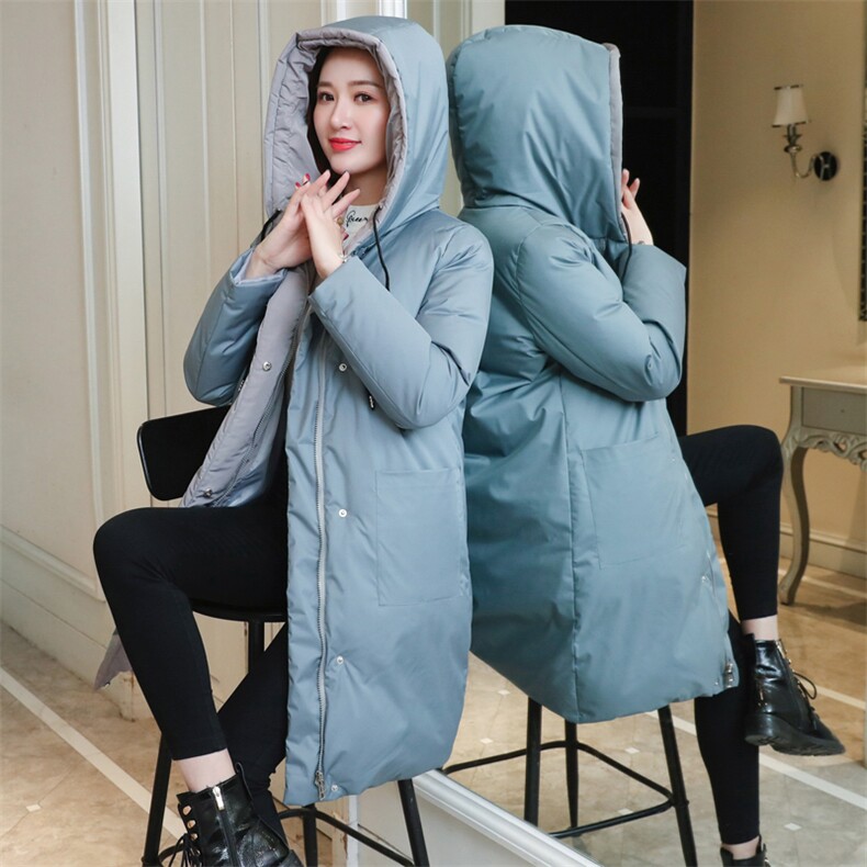 个性时尚潮流连帽棉衣/棉服2020年冬季中长款优雅,女装棉衣/棉服,奕阳依阁