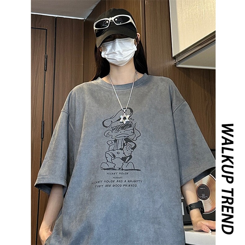 高转化复古重磅短袖t恤男新美式潮牌流X416B-1-DY3021-特P25限39,男装T恤,星座416B-1