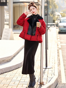 大货已出，2025新款冬装短款加厚羽绒服90%白鸭绒拼接皮毛一体图片