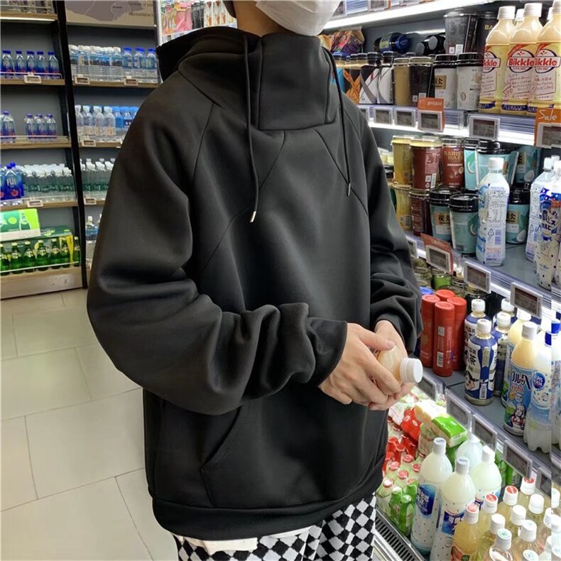 新款潮简约宽松百搭套头卫衣秋季原宿休闲连帽上衣男W3765-P30,男装卫衣,星座512-3