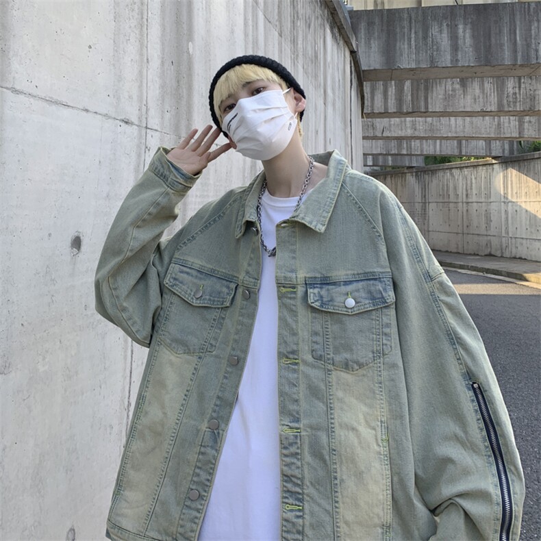 牛仔外套男春季潮牌港风韩版潮流宽松休闲夹克衫JK0271-P68,男装夹克,星座308B-1