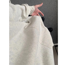 抖音得物二开26春装美式高街短款廓形连帽卫衣男女外套LM01，女装短外套，电商A486-1