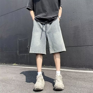 2024美式牛仔裤男款春夏季短裤潮 D2135 P40图片