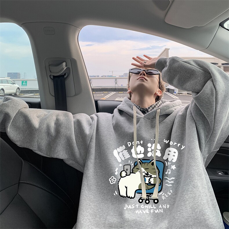 8XL连帽卫衣男大码胖子帽衫大号运动服WY2403-P35加绒款-P40,男装卫衣,电商A040