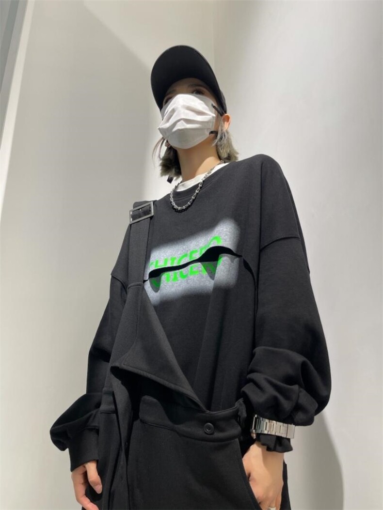 秋季设计款卫衣?背带裤，女装卫衣/绒衫，HV7ING