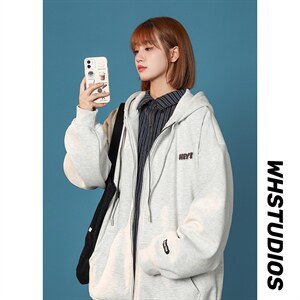 现货主推 2024秋冬季新款纯色卫衣男港风宽松416B-WY278-P65 限88图片