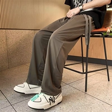 美式休闲裤男士宽松垂感直筒阔腿裤潮牌运动拖地长裤子AK709-p26，男装休闲裤，星座1008