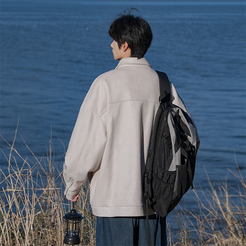 春季麂皮绒外套C5369-TP105控价148Cityboy拉链设计感夹克男,男装夹克,电商A102-1