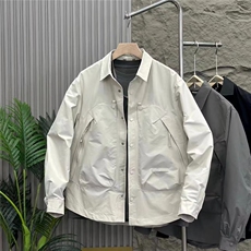 春秋新款工装翻领夹克外套男高品质潮宽松百搭休闲上衣HH390P55，男装夹克，星座1013-5