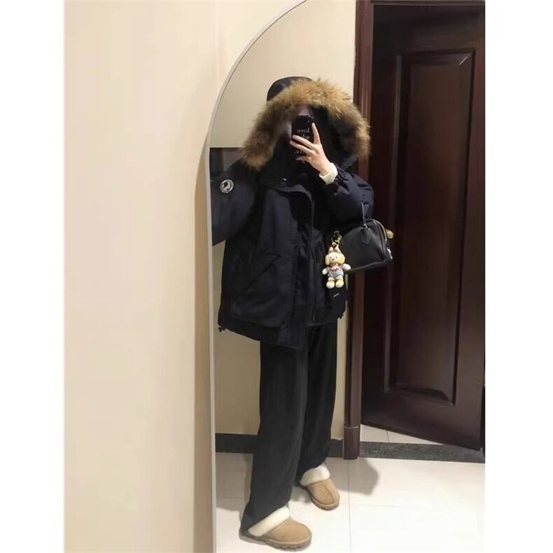 毛领加厚羽绒棉服女2025年冬新款韩版休闲宽松学生保暖外套,男装棉衣,星座506A