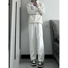 cleanfit弹力纯色修身直筒牛仔裤修身窄版直筒裤显瘦，男装牛仔裤，星座310A-4