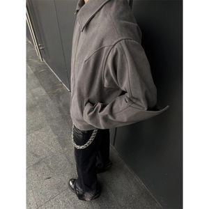 【有货】cleanfit灰色短款盔甲外套男春秋高级感夹克S260LL-P65