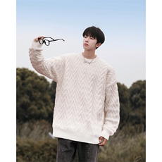 24年针织衫圆领套头917-1-M2307，男装针织衫/毛衣，星座917-1