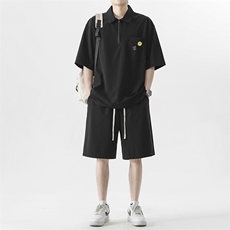 短袖t恤夏季时尚青少年男生休闲运动套装TZ22-特批-70，男装休闲套装，星座718