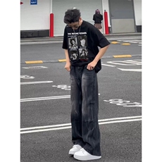 XZ809A/VVPP21/P20/控38重磅印花美式复古圆领T恤，男装T恤，星座809A(原222-1)
