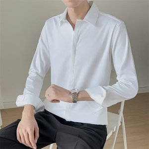 衬衫男长袖秋季韩版潮流痞帅气男士外套休闲男装男衬衣衬衫CS901图片