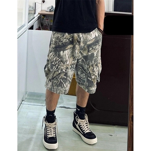 美式复古做旧树枝迷彩五分裤重工八袋工装秋冬休闲长裤 K35图片
