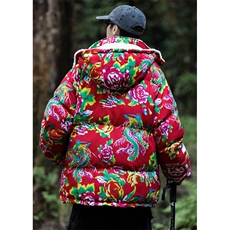 A1情侣连帽新中式团队表演出汉服羊羔毛边棉衣棉服保暖上款大差，男装棉衣，星座115A(原星座507）