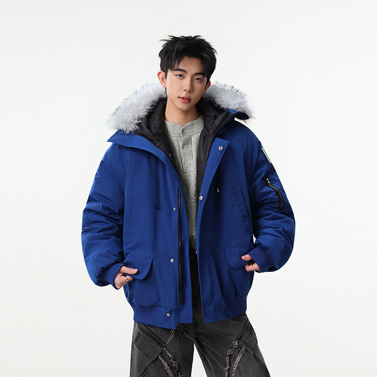 现货-美式复古派克服毛领棉服冬季保暖棉衣218-7-M133-P135-控188,男装棉衣,星座218-7