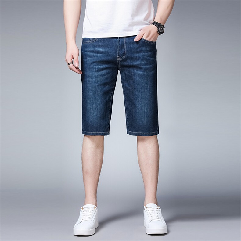 JLM911男士2023新款春夏薄款短裤青年商务休闲直筒牛仔裤P48，男装牛仔裤，电商B360