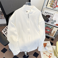美式短款荆棘夹克男款春秋高级感立领皮衣外套机车棒球服WY188，男装夹克，星座601-1