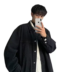 美式牛仔外套男春季潮牌宽松休闲工装夹克高街百搭情侣款，男装工装外套，星座1210-1