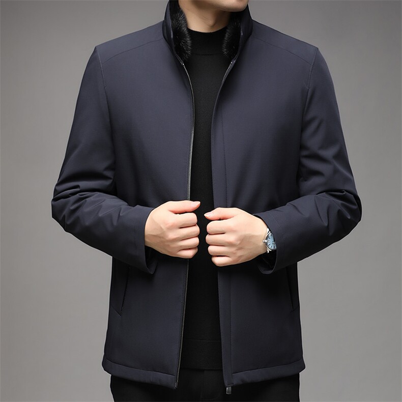 BB6556秋冬2023年男士新款夹克兔毛内胆大衣保暖派克服P748，男装皮衣，电商B360