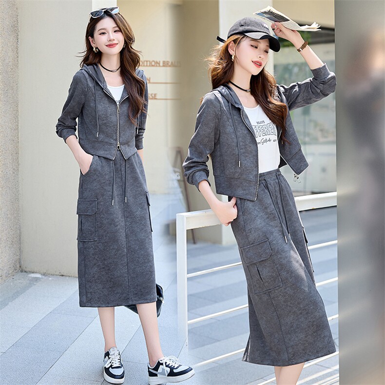 2024秋装新款时尚三件套女装显瘦百搭休闲套装气质女神必备，女装套装/套裙，涵亦佰惠