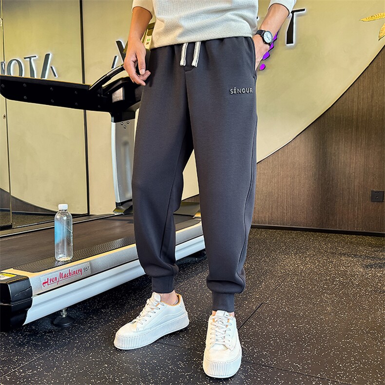 休闲长裤男2025秋冬季潮牌加绒加厚休闲小脚裤A313-1-882111-P78，男装卫衣，电商A313-1