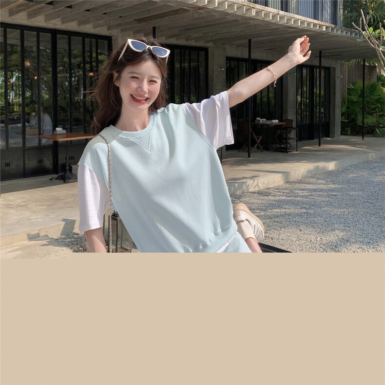 夏装新款！大量现货！卫衣拼接休闲两件套2C133-8916P140K198,女装套装/套裙,2C133