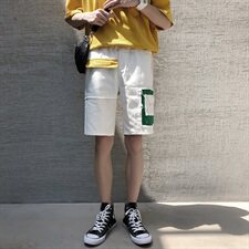 网红潮流休闲短裤男五分裤港风牛仔裤男D/，男装休闲裤，电商D202