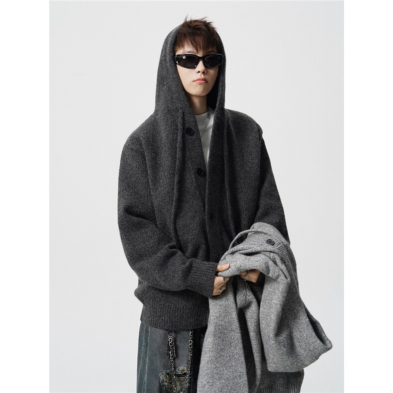 2现货原货版品质一件2斤连帽开衫毛衣HWH79-特P80控149,男装针织衫/毛衣,星座514A（原614）