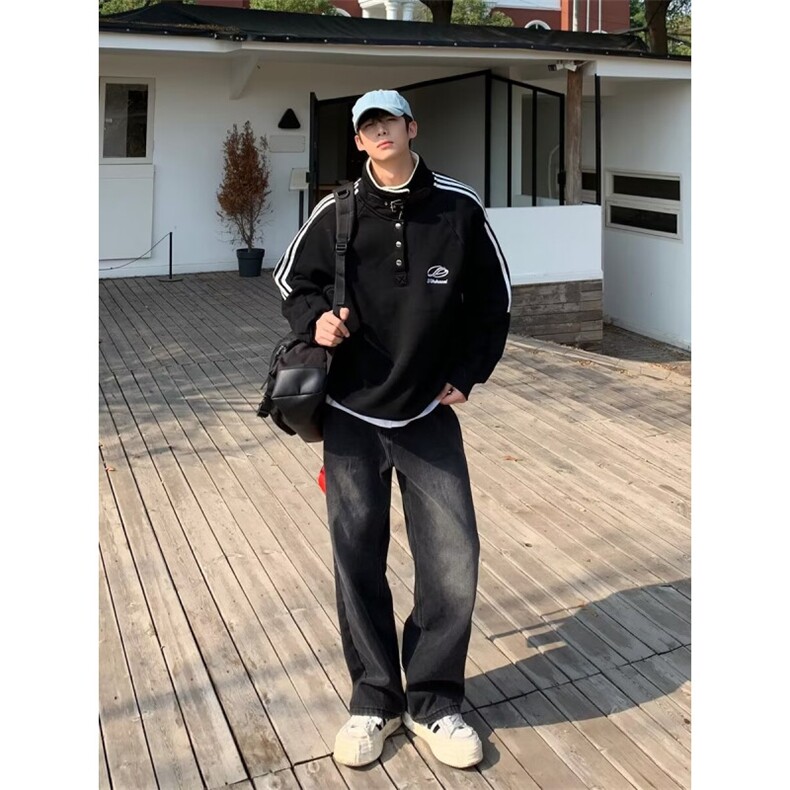 秋冬卫衣韩版新款圆领宽松港风潮流卫衣-WY817-网络图,男装卫衣,星座1002-2