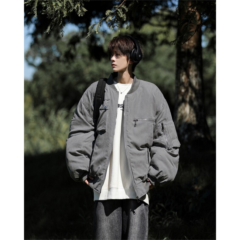 美式高街飞行员夹克棉服外套  M8057 P105图片