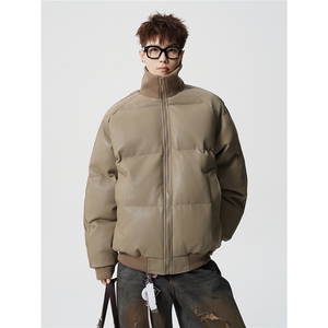MY253-特P110控188 100聚酯纤维立领棉衣外套男棉服面包服图片