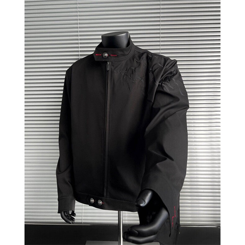 现货！风刺绣夹克潮上衣衣服A061-EX50496-特批80控118,男装夹克,电商A061