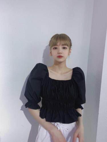 泡泡袖衬衣，女装，G7V7