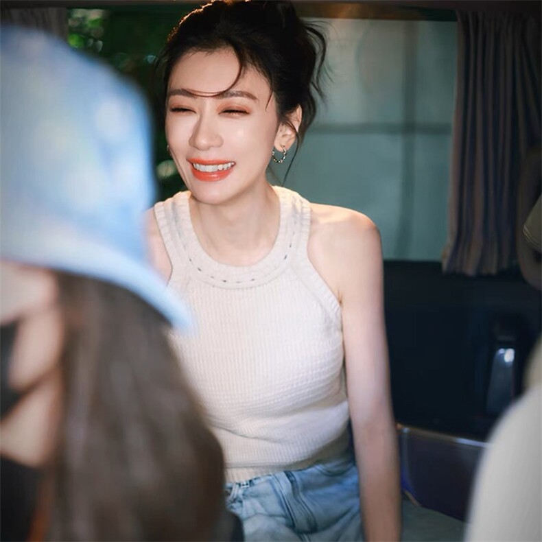 气质女神~贾某雯同款七针双股纯山女背心双股加厚吊带,女装背心吊带,君贝羊绒