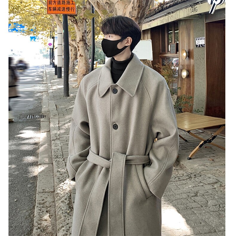 抗起球毛呢大衣男中长款冬季加厚过膝呢子外套DY18-P130控178,男装毛呢大衣,星座403（原603-1）
