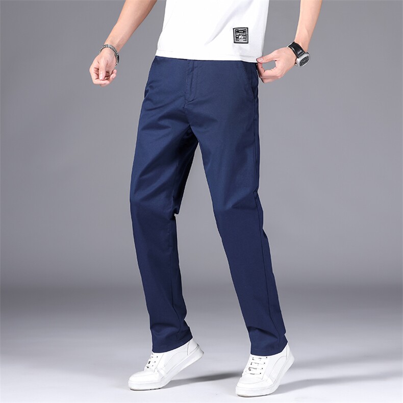 DS7119钱塘2020-3春季薄款中年男士商务休闲裤弹力宽松长裤P60,男装休闲裤,钱塘207-3
