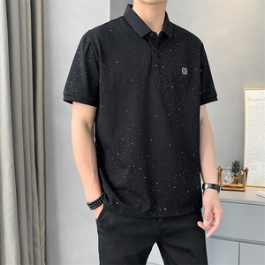 夏季短袖男刺绣满天星POLO衫T恤宽松休闲半袖上衣YD838-P40