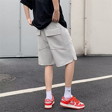 短裤男夏季薄款高街潮牌宽松大裤衩ins休闲运动篮球五分裤子，男装休闲裤，星座716-4