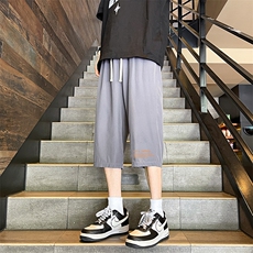 冰丝七分裤男大码速干短裤男五分裤港风风格QK72386-P25，男装休闲裤，电商A040