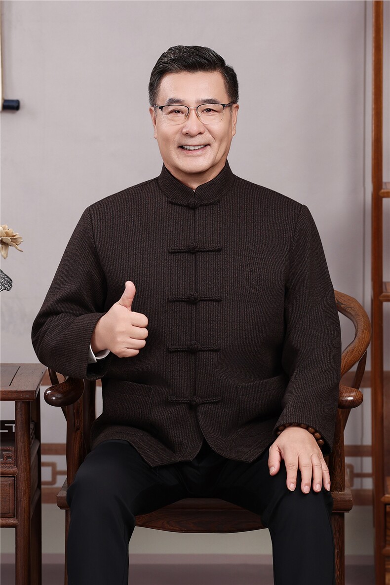 长期货新中式中老年唐装爸爸装立领盘扣夹克春秋款风外套GF9829,男装夹克,钱塘723