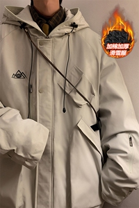 24冬设计感防风防水单板双板滑雪服男加棉加厚保暖外套M78-P155图片