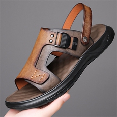 X4893-p115凉鞋男夏季休闲驾车鞋沙滩鞋两用外穿凉拖鞋，男鞋凉鞋，星座1407-3