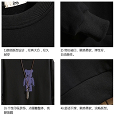 S6242-P28秋季圆领卫衣男大码韩版宽松长袖外套砖墙，男装卫衣，电商A040A